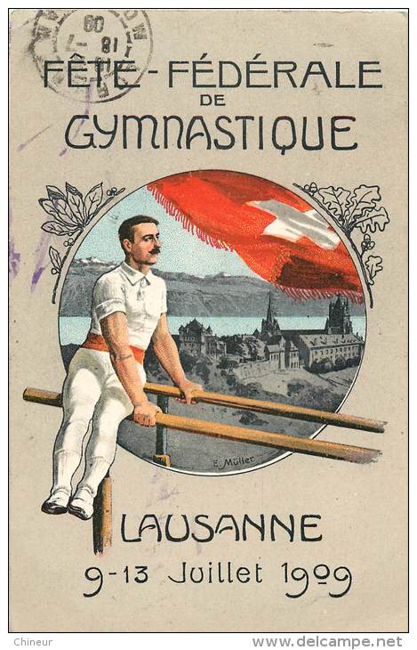 SOUVENIR DE LA FETE FEDERALE DE GYMNASTIQUE A LAUSANNE 1909 - Lausanne