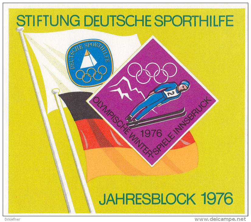 Stiftung Deutsche Sporthilfe, Jahresblock 1976, Olympische Winterspiele Innsbruck - Erinofilia