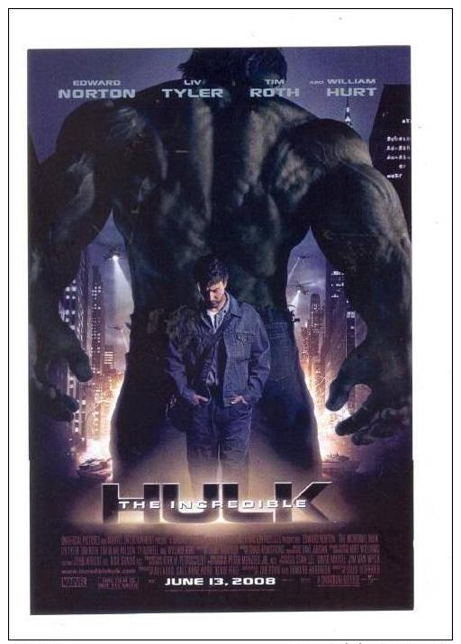 Movie Advertising Postcard   The Incredible HULK   # 9 - Affiches Sur Carte