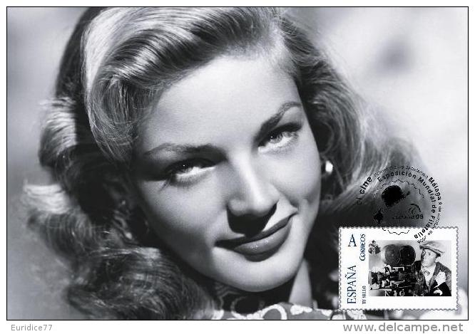 Spain 2013 - The World Of Cinema - Lauren Bacall Maxicard - Cinema