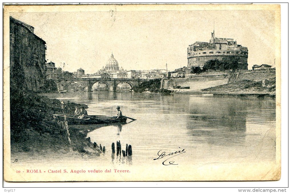 Italie - LAZIO - ROME - Lot de 7 CPA - viste da Roma - envoi à des collectionneurs français de cartes postales