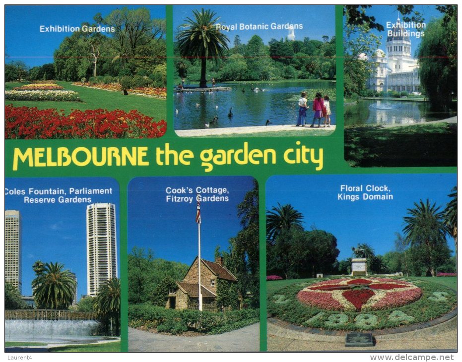 (PF600) Australia - VIC - Melbourne Flower Clock - Horloge Fleurie - Melbourne