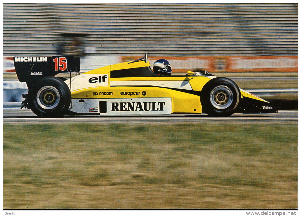 AUTOMOBILISMO F 1 RENAULT EF4 PATRICK TAMBAY 1984 - Otros & Sin Clasificación