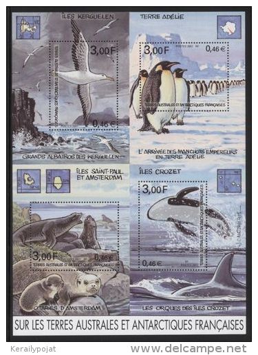 French Southern And Antarctic Territories - 2001 Animals Block MNH__(THB-4858) - Blocs-feuillets