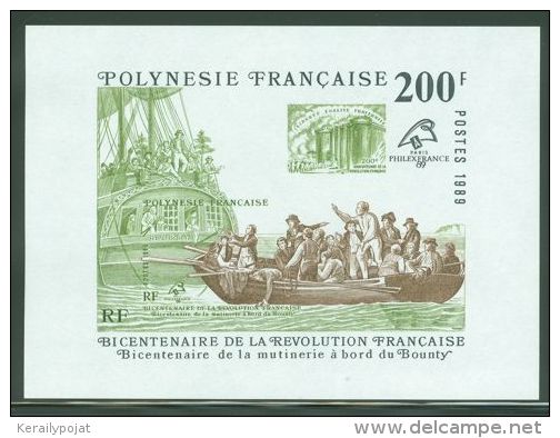 French Polynesia - 1989 Bounty Block MNH__(THB-2229) - Blocchi & Foglietti