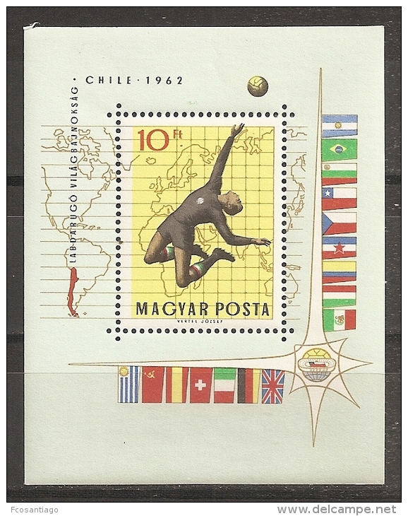 FÚTBOL - HUNGRÍA 1962 - Yvert #H41 - MNH ** - 1962 – Chile