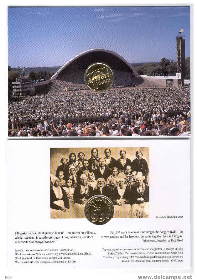 Estonia: 1 Kroon (1999), Song Festival - Estland