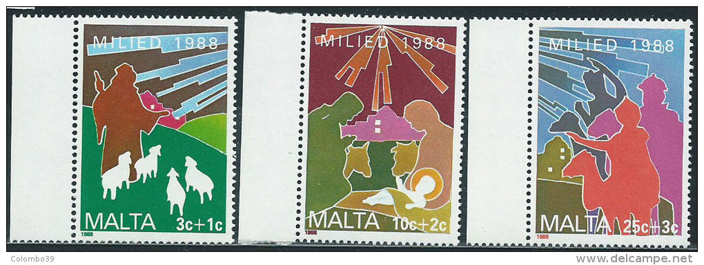 Malta 1988 Nuovo** - Mi.806/8  Yv.785/7 - Malta
