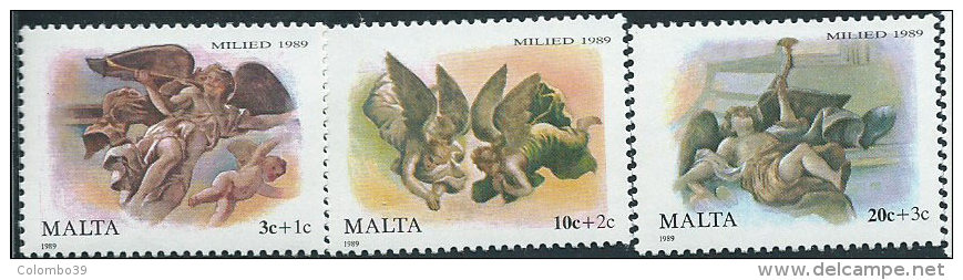 Malta 1989 Nuovo** - Mi.827/9  Yv.806/8 - Malta