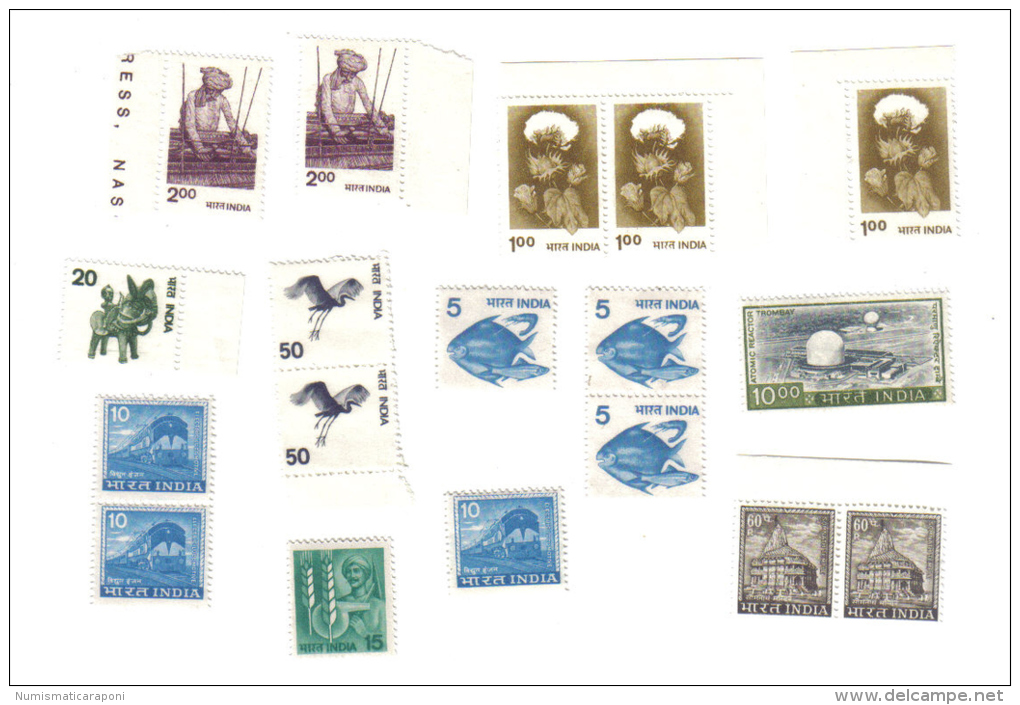India 18  Stamps NUOVI ** COD.FRA.473 - Ungebraucht