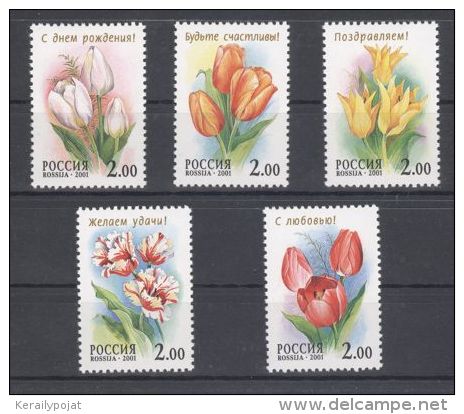 Russia Federation - 2001 Tulips MNH__(TH-6740) - Unused Stamps