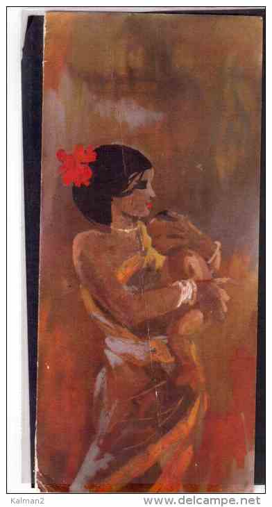 798    -   CARD DI  BUON NATALE E ANNO NUOVO  -   PRINTED IN INDIA AND PAINTING BY R.R. KULKARNI - Año Nuevo