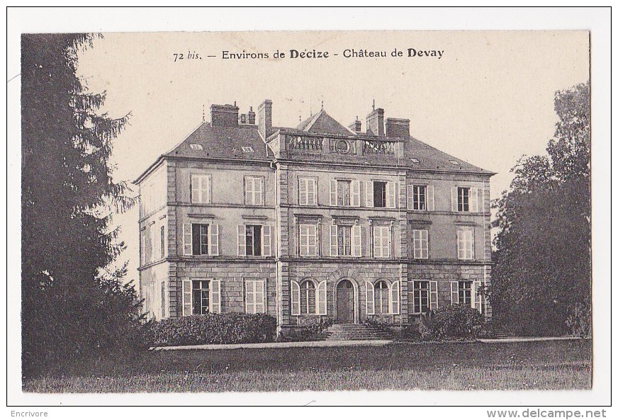 Cpa Environs DECIZE Chateau De DEVAY 72 Bis - Autres & Non Classés