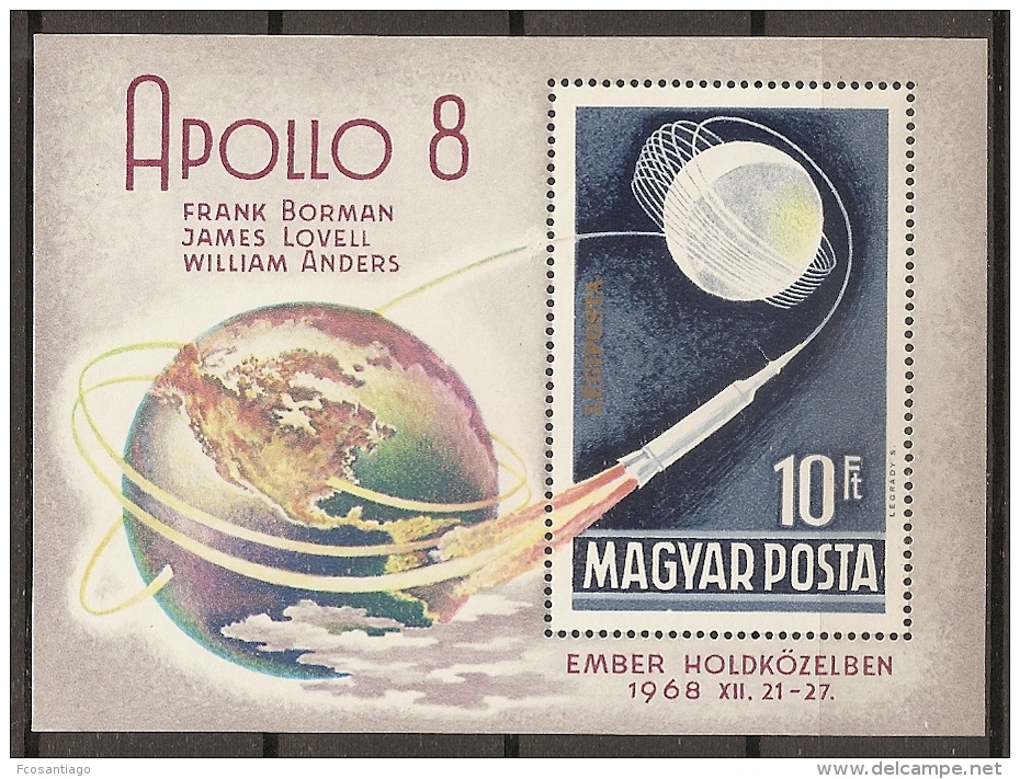 ESPACIO - HUNGRÍA 1969 - Yvert #H74 - MNH ** - Europa