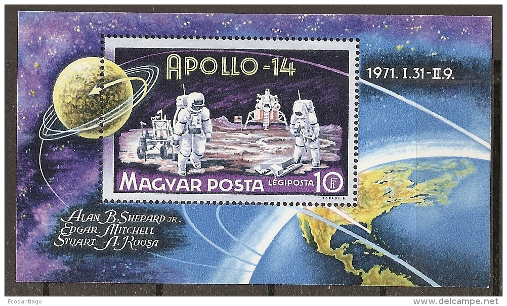 ESPACIO - HUNGRÍA 1971 - Yvert #H85 - MNH ** - Europa