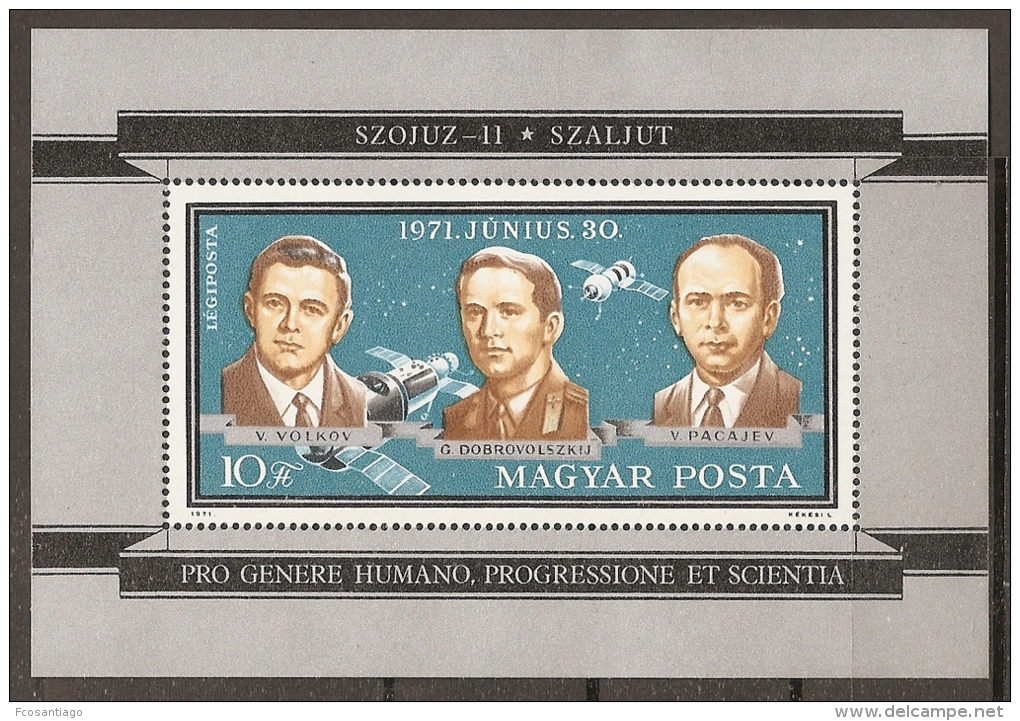 ESPACIO - HUNGRÍA 1971 - Yvert #H89 - MNH ** - Europa