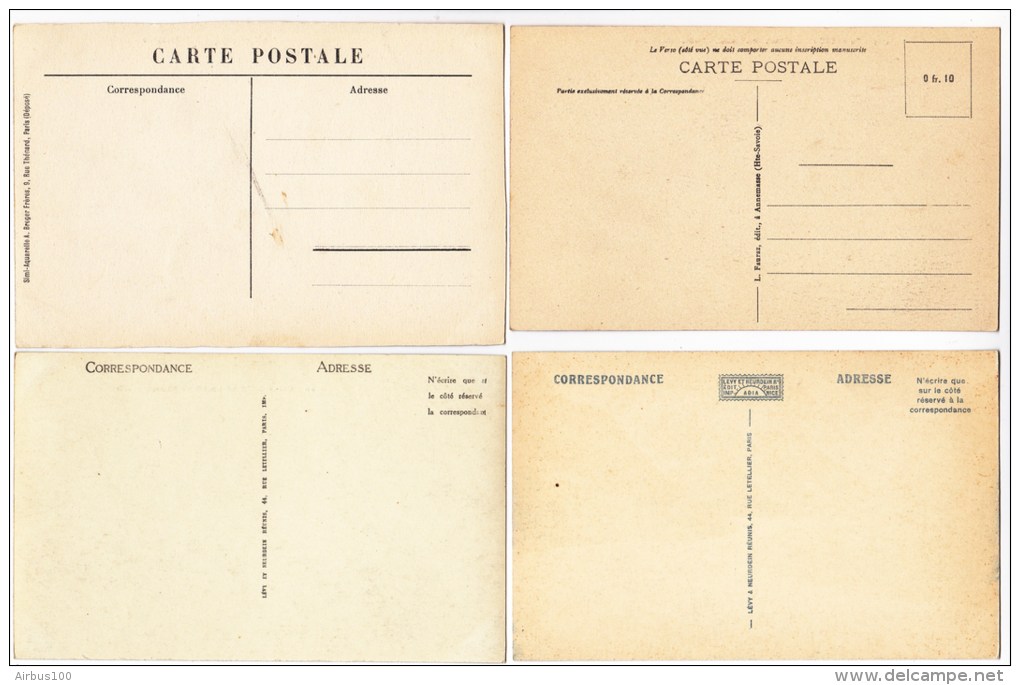 France - Lot De 4 Cartes Neuves - CHAMONIX  - Scannées R°/ V° - - 5 - 99 Cartoline