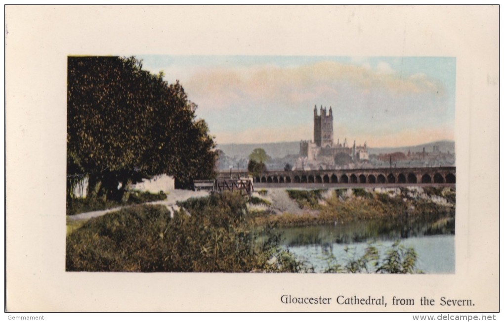 GLOUCESTER CATHEDRAL FROM THE SEVERN - Gloucester
