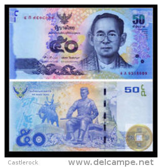 O) 2012 THAILAND, BANKNOTE 50 BAHT, BHUMIBOL ADULYADEJ-KING-RAMA IX,MONGKUT-RAMA IV, UNCIRCULATED - Thailand