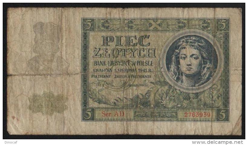 Polen 5 Zlotych 1941 - Pologne