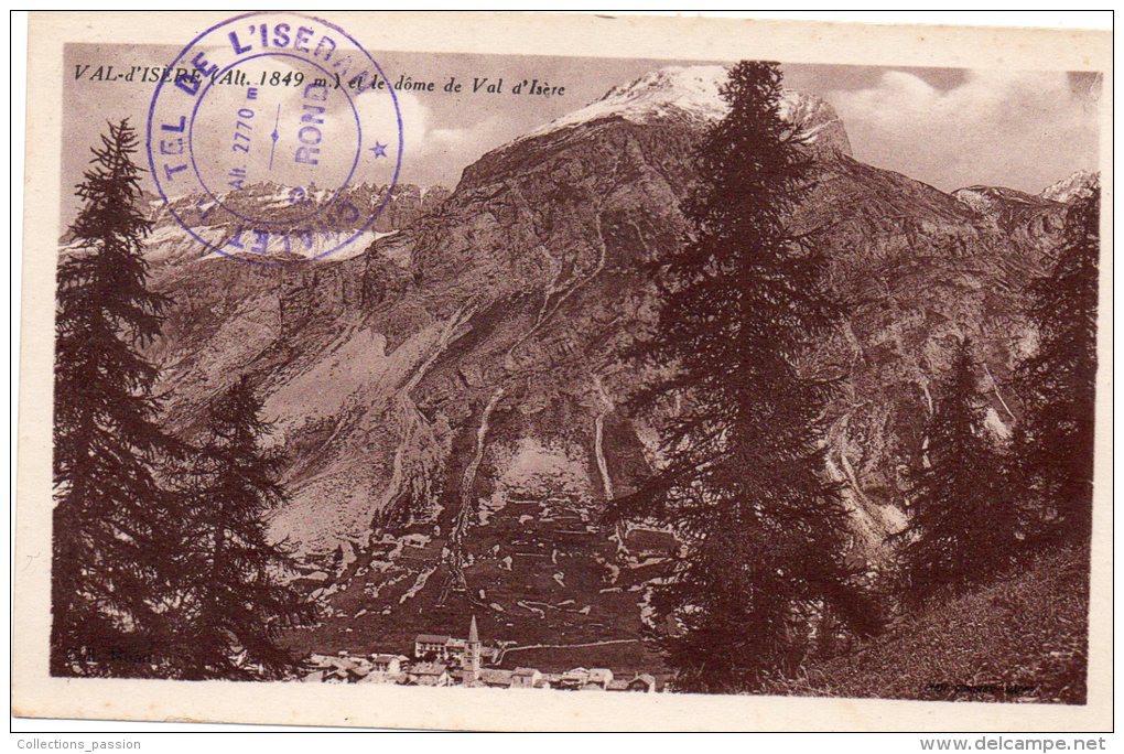 CP, 73, VAL-D'ISERE (alt. 1849m) Et Le Dôme De Val D'Isère, Vierge - Val D'Isere