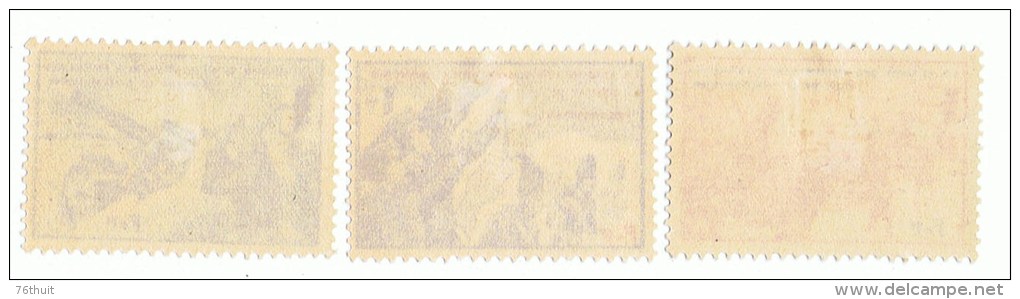 1942 - LVF - Série "Borodino" - Neufs - Artillerie; Grenadiers 1er Empire; Cavalerie - Yvert Et Tellier  N° 7-9-10 - War Stamps