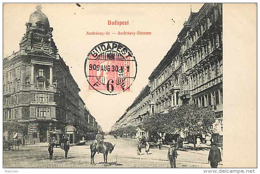 Pays Divers-hongrie - Ref 916 -budapest  Andrassy-ut - Rue Andrassy -  Carte Bon état   - - Hongrie