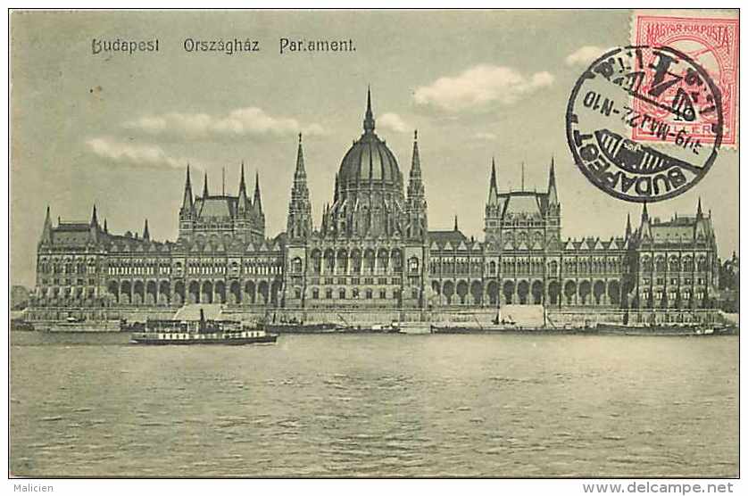 Pays Divers-hongrie - Ref 906 -  Budapest  - Orszaghäz  - Parlement --   Carte Bon état  - - Hongrie