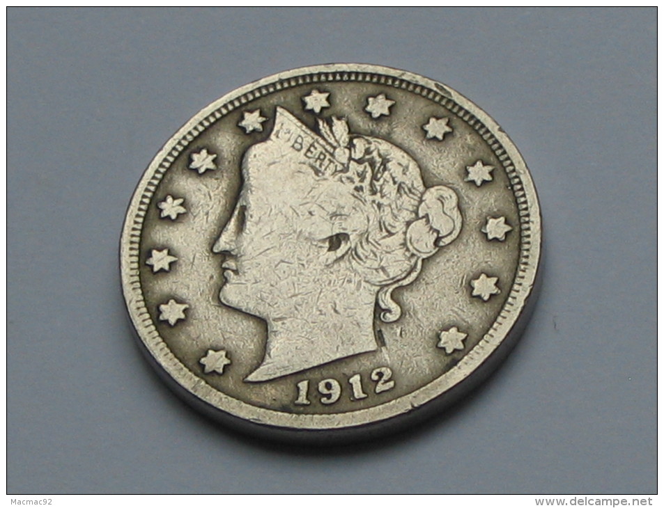 5 Five Cents 1912 - Liberty - United States Of America - USA -. - Zonder Classificatie