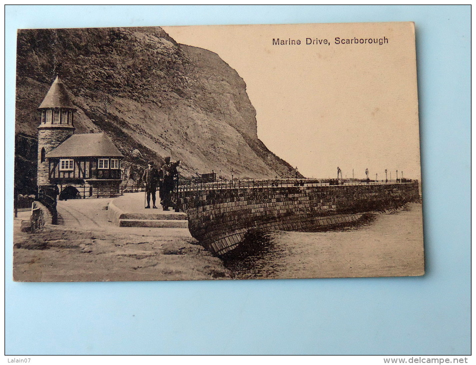 Carte Postale Ancienne : Marine Drive , SCARBOROUGH - Scarborough