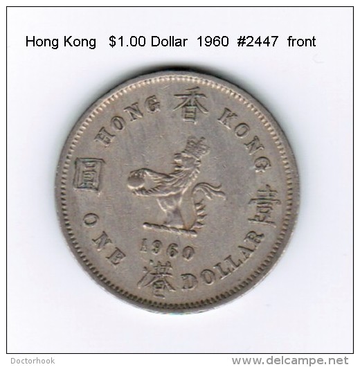 HONG KONG   $1.00  DOLLAR  1960  (KM # 31.1) - Hongkong