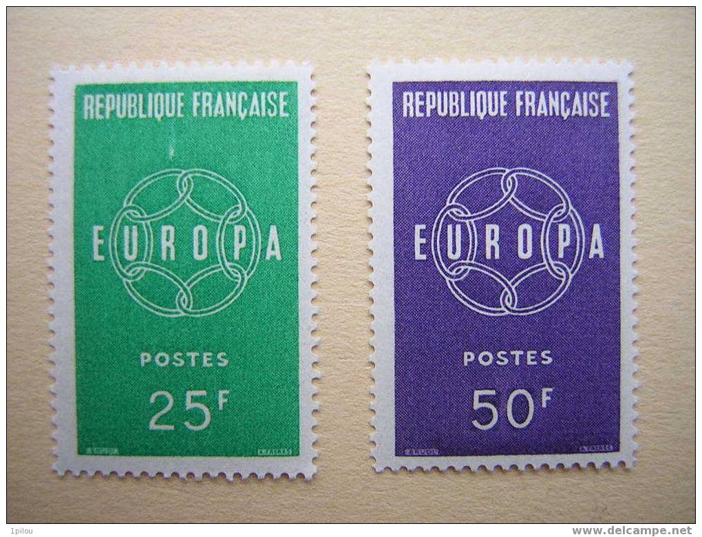 FRANCE : N°1218/1219  NEUFS** - 1959