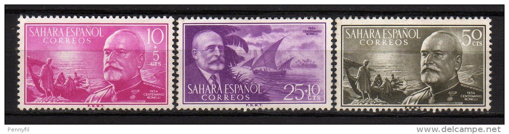 SAHARA ESPANOL - 1955 YT 107+108+109 CPL * - Spanische Sahara