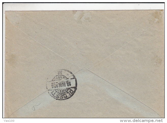 AMOUNT, BUCHAREST, AIRMAIL ADVERTISING, MACHINE POSTMARKS ON COVER, 1956, ROMANIA - Franking Machines (EMA)