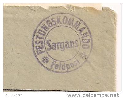 FELDPOST, LETTER VIAGGIATA 1941 Sargans - IRIS, ENTHÄLT ENVELOPE Original Brief, - Documenti