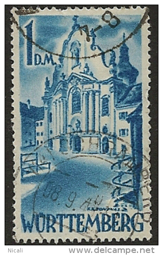GERMANY 1948 1 DM Blue SG FW27 U OP243 - Autres & Non Classés