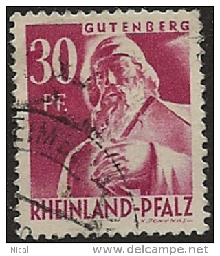 GERMANY 1948 30 Pf Mauve SG FR9 U OP234 - Sonstige & Ohne Zuordnung