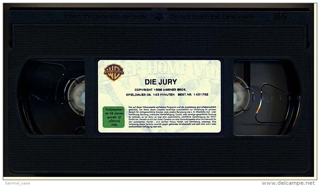 VHS Video  -  Die Jury  -  Ein Junges Mädchen , Ein Grausamse Verbrechen , Ein Vater In Blinder Wut  -  Von 1999 - Sonstige & Ohne Zuordnung