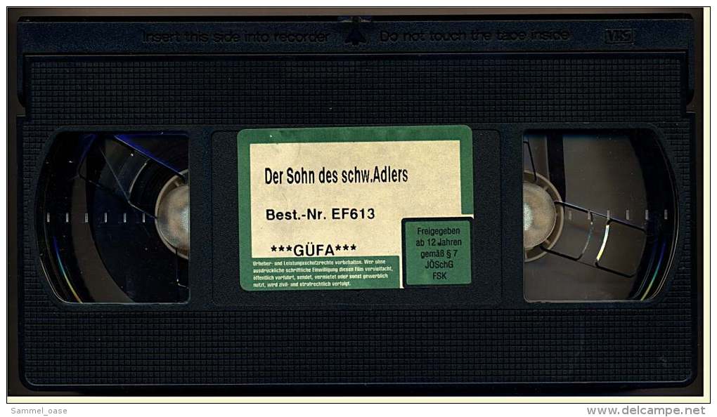 VHS Video -  1980er Jahre  -  Der Sohn Des Schwarzen Adlers  -  Mit Edwige Fenech, Ingrid Schöller, Dick Palmer - Action, Adventure
