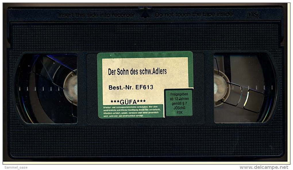 VHS Video -  1980er Jahre  -  Der Sohn Des Schwarzen Adlers  -  Mit Edwige Fenech, Ingrid Schöller, Dick Palmer - Action & Abenteuer