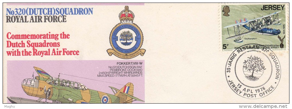 Dutch / Netherlands, , Autograph RAF Cover, Militaria, Airplane, Tree, Defence, Anti Ship, Telecom, War History, Jersey - Covers & Documents