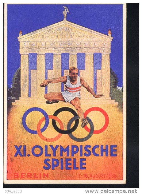 Jeux Olympiques 1936  Berlin Olympia Olympische Dorf Sur Carte - Sommer 1936: Berlin