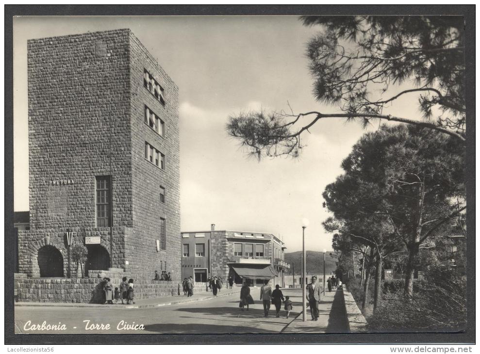 5579-CARBONIA(CARBONIA-IGLESIAS)-TORRE CIVICA-ANIMATA-FG - Carbonia