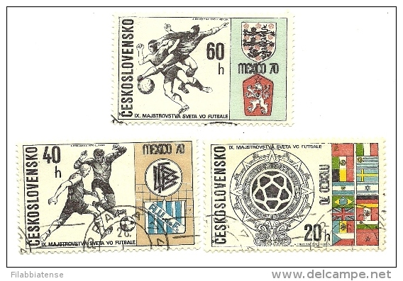 1970 - Cecoslovacchia 1802/04 Mondiali Del Messico C2533    ------- - 1970 – Mexico