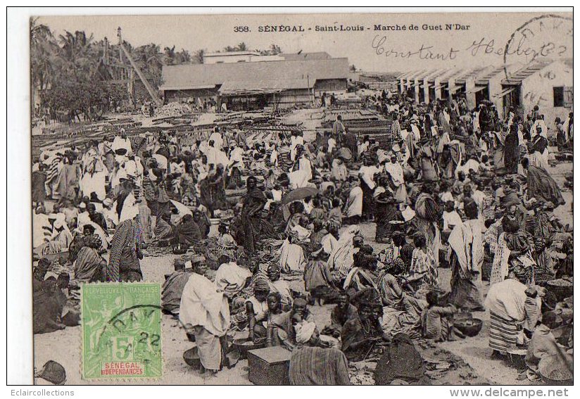 Afrique Noire. Sénégal  St Saint Louis:  Marché  De Guet N'Dar   (Voir Scan ) - Sénégal