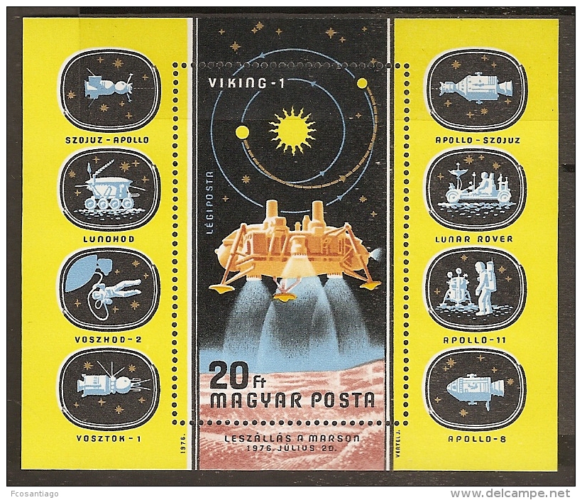 ESPACIO - HUNGRÍA 1976 - Yvert #H127 - MNH ** - Europa