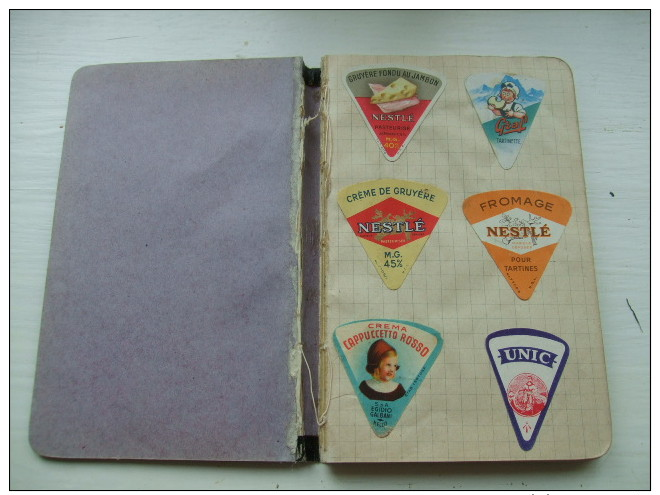 Carnet Collectant 50 étiquettes De Crème De Gruyère époque 1930/1950 - Fromage