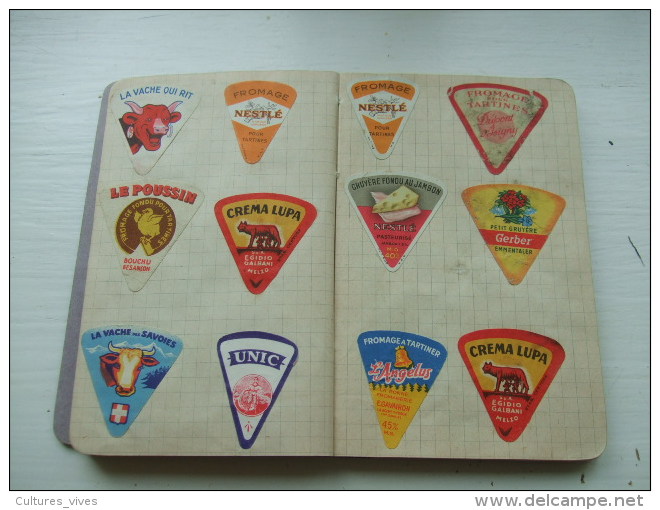 Carnet Collectant 50 étiquettes De Crème De Gruyère époque 1930/1950 - Fromage