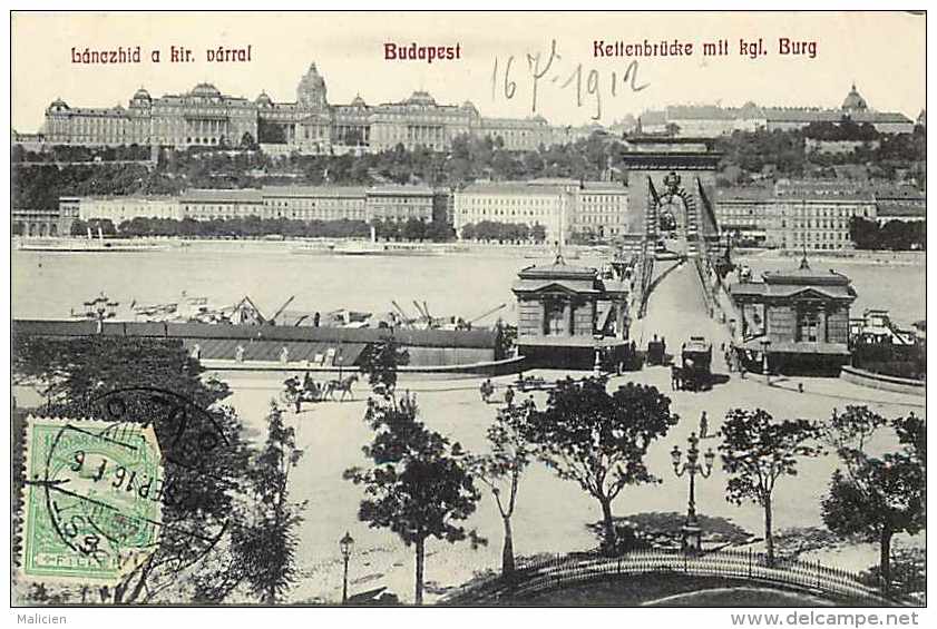 Pays Divers-hongrie - Ref 900  Budapest  - Lanczhid A Kir. Varral - Carte Bon état  - - Hongrie