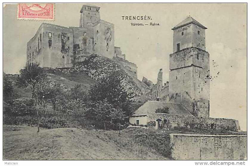 Pays Divers-hongrie - Ref 878 -trecsén  -  Varrom -ruine -château - Thème Châteaux -carte Bon état  - - Hongrie